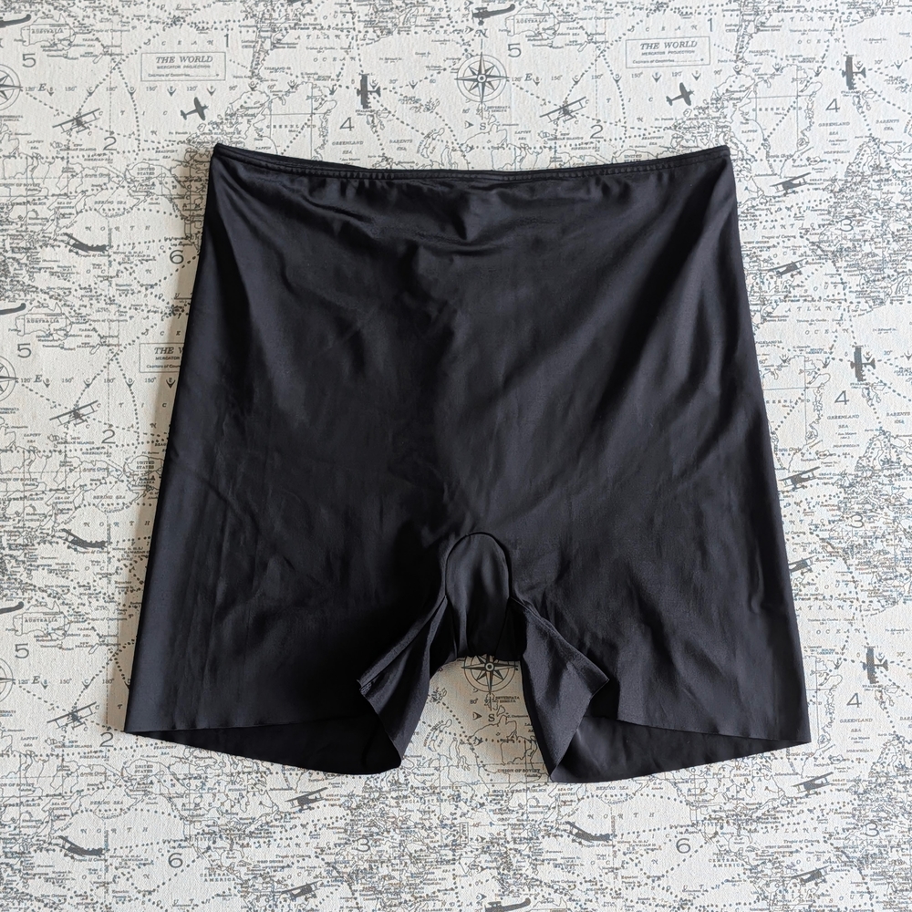 NWOT SPANX Simplicity Black High Waisted Compression Shorts Size XL